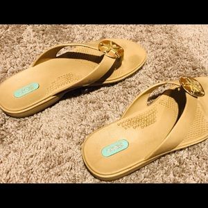 Sea Shell Embellished Sandals Sz 8